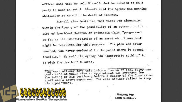 Rencana Pembunuhan Sukarno Dalam Dokumen Rahasia CIA